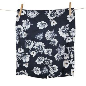 White House Black Market Pencil Skirt Size 12 Career Floral Professional Slit